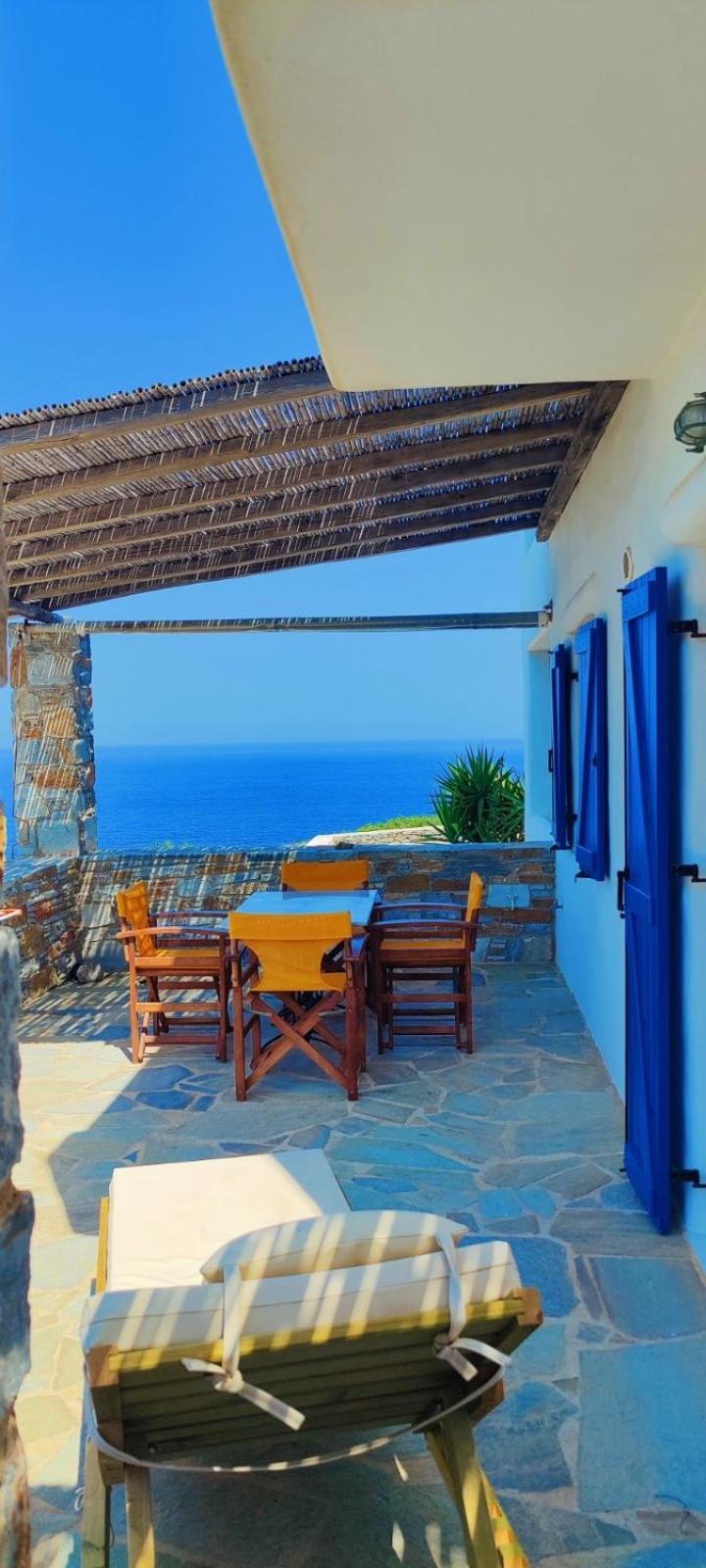 Syros Apartments Suites Chryssonisos Kini エクステリア 写真