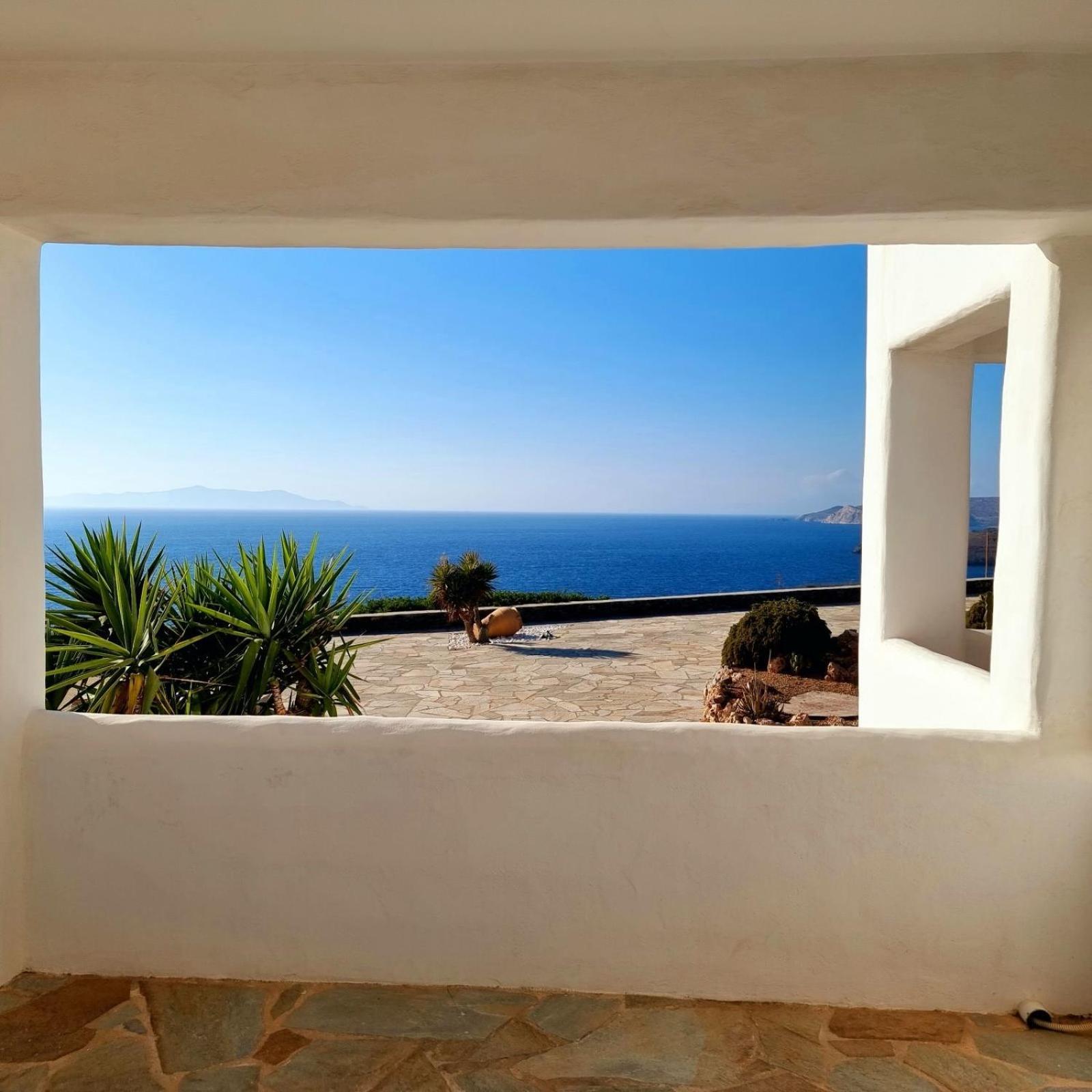 Syros Apartments Suites Chryssonisos Kini エクステリア 写真